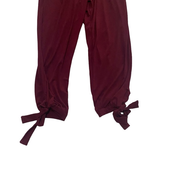 Windsor Sleeveless Surplice Jumpsuit Adjustable Sleeves Burgundy Size XLarge - Picture 6 of 13